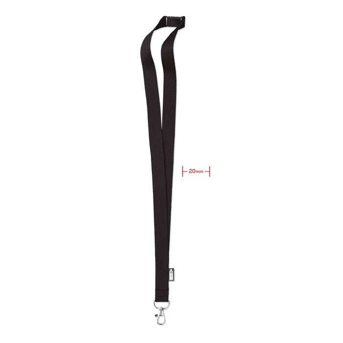 Lanyard RPET con gancho de metal y quiebre de seguridad - Sahún