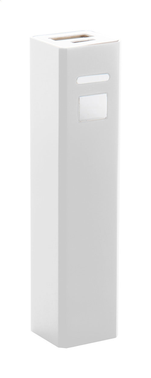 Banco de energía USB de aluminio - A Capela impreso con logotipo
