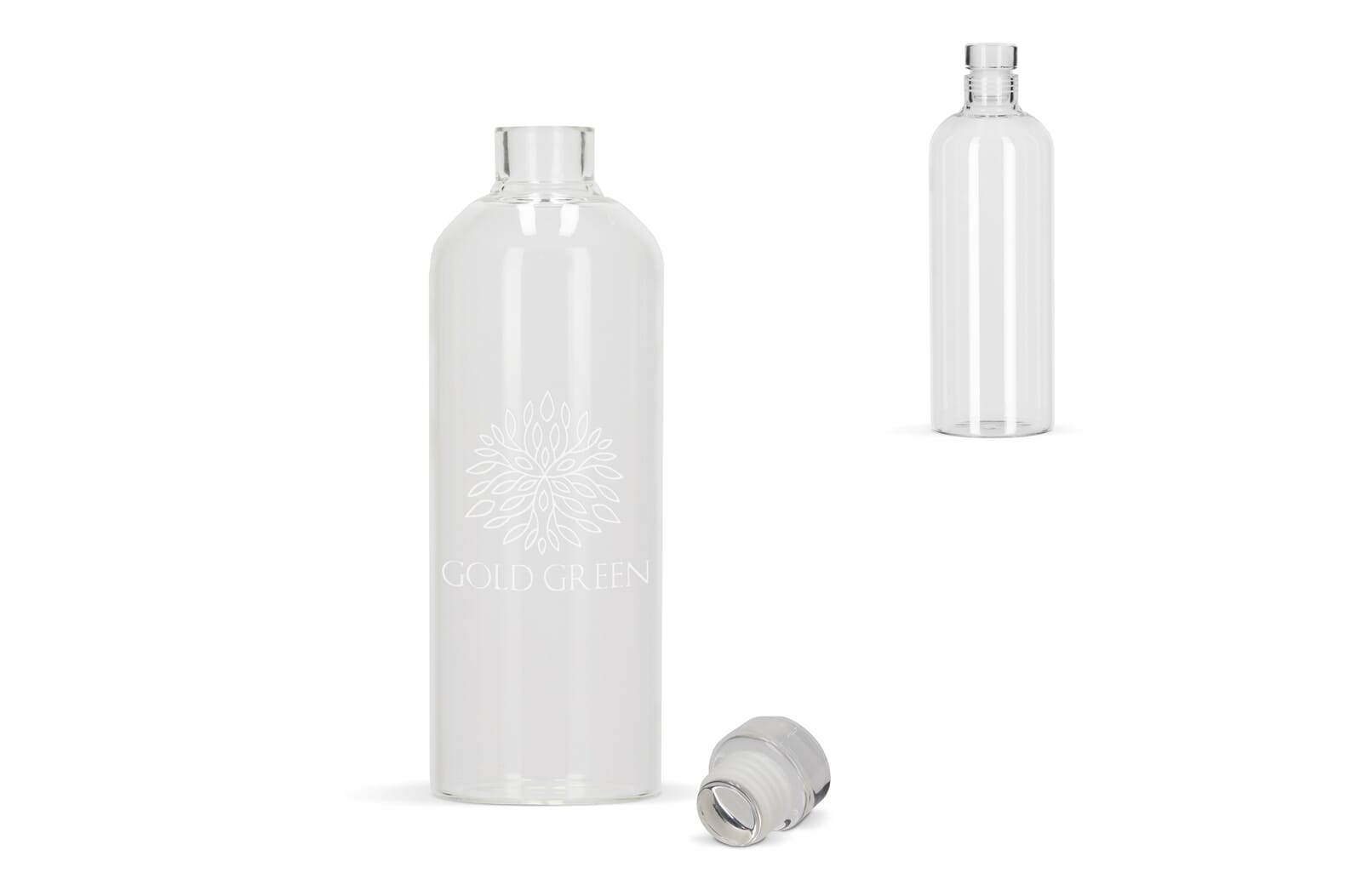 Botella de Cristal Elegante 1000ml - Alegría-Dulantzi