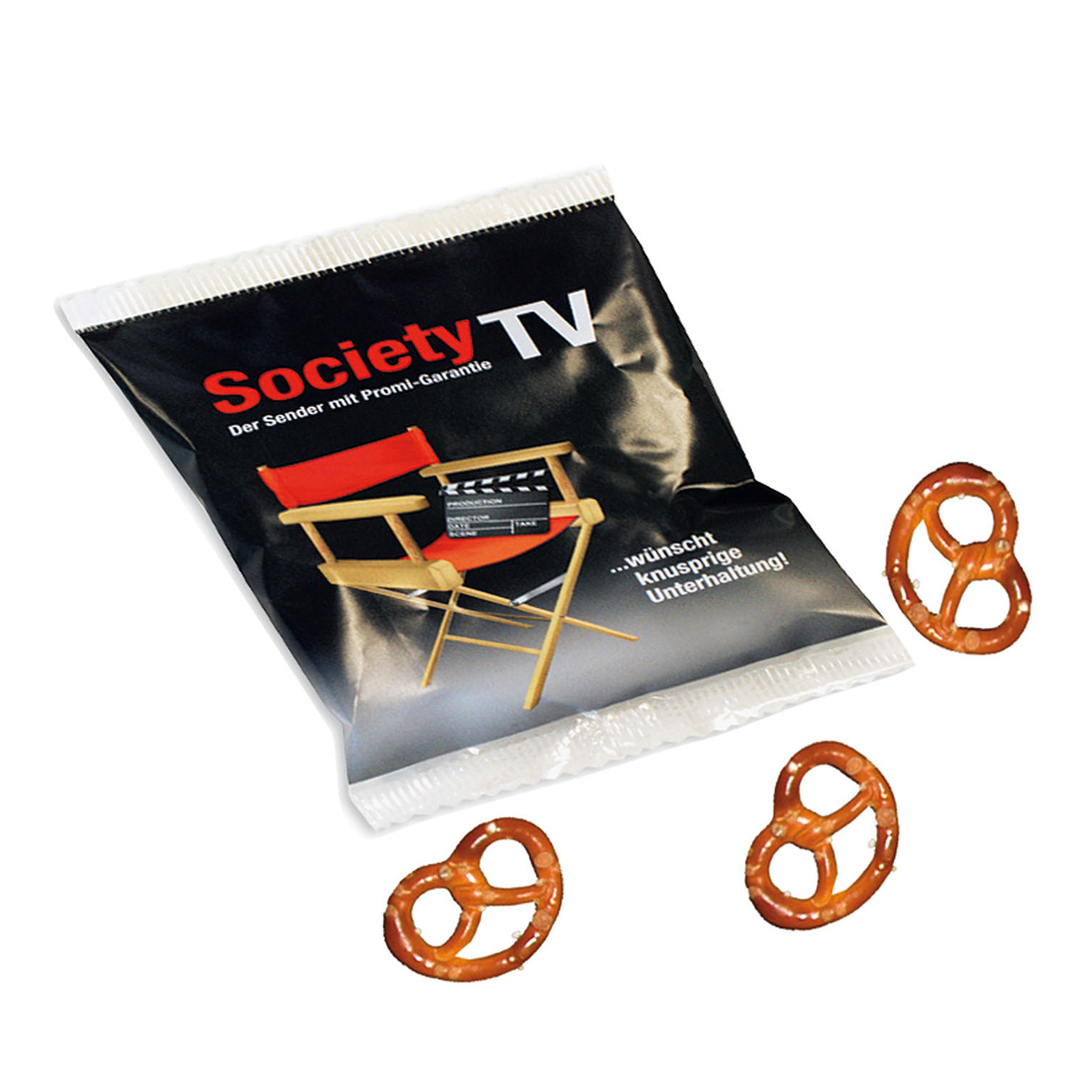 Brezeln salados en saquito de folio transparente - Herrera de los Navarros