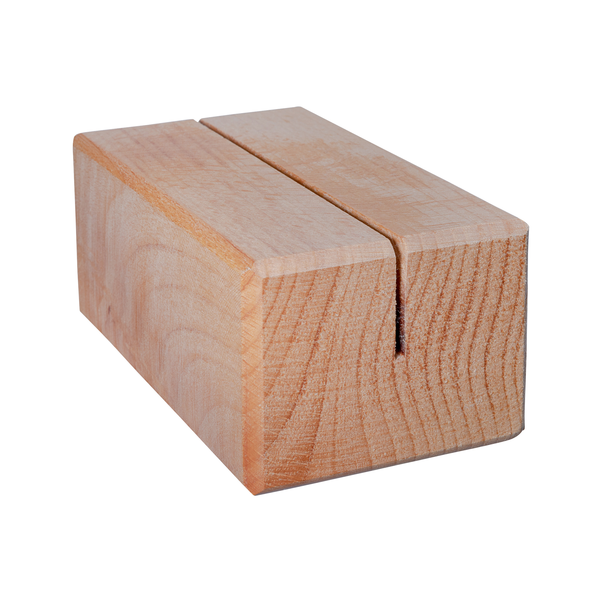 Soporte para menú de madera de haya A6 - La Rioja bedrukken met logo