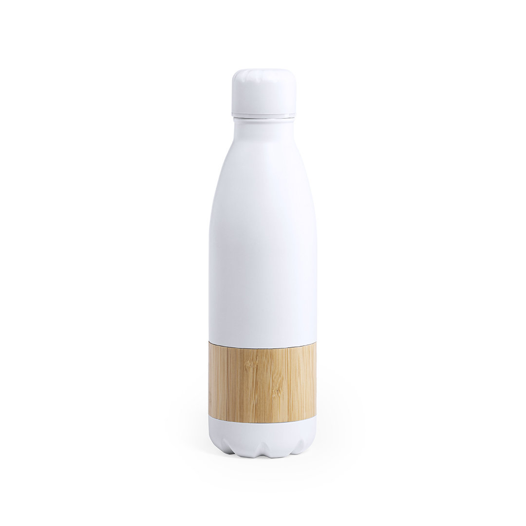 Botella de Agua de Banda de Bambú de Acero Inoxidable Ecológica - Nombrevilla