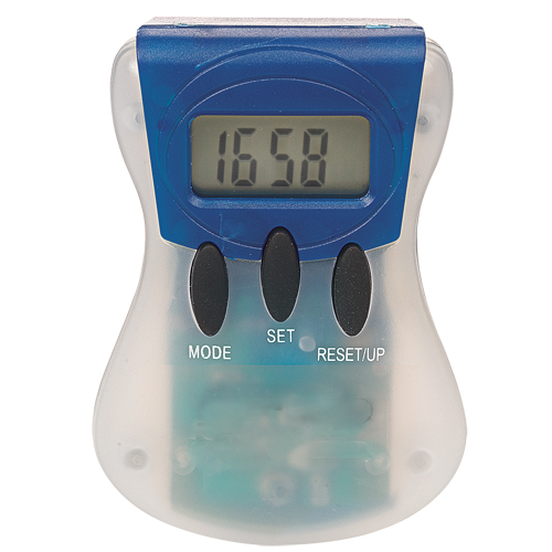 Contador de Pasos Bicolor con Clip de Fijación - Frades