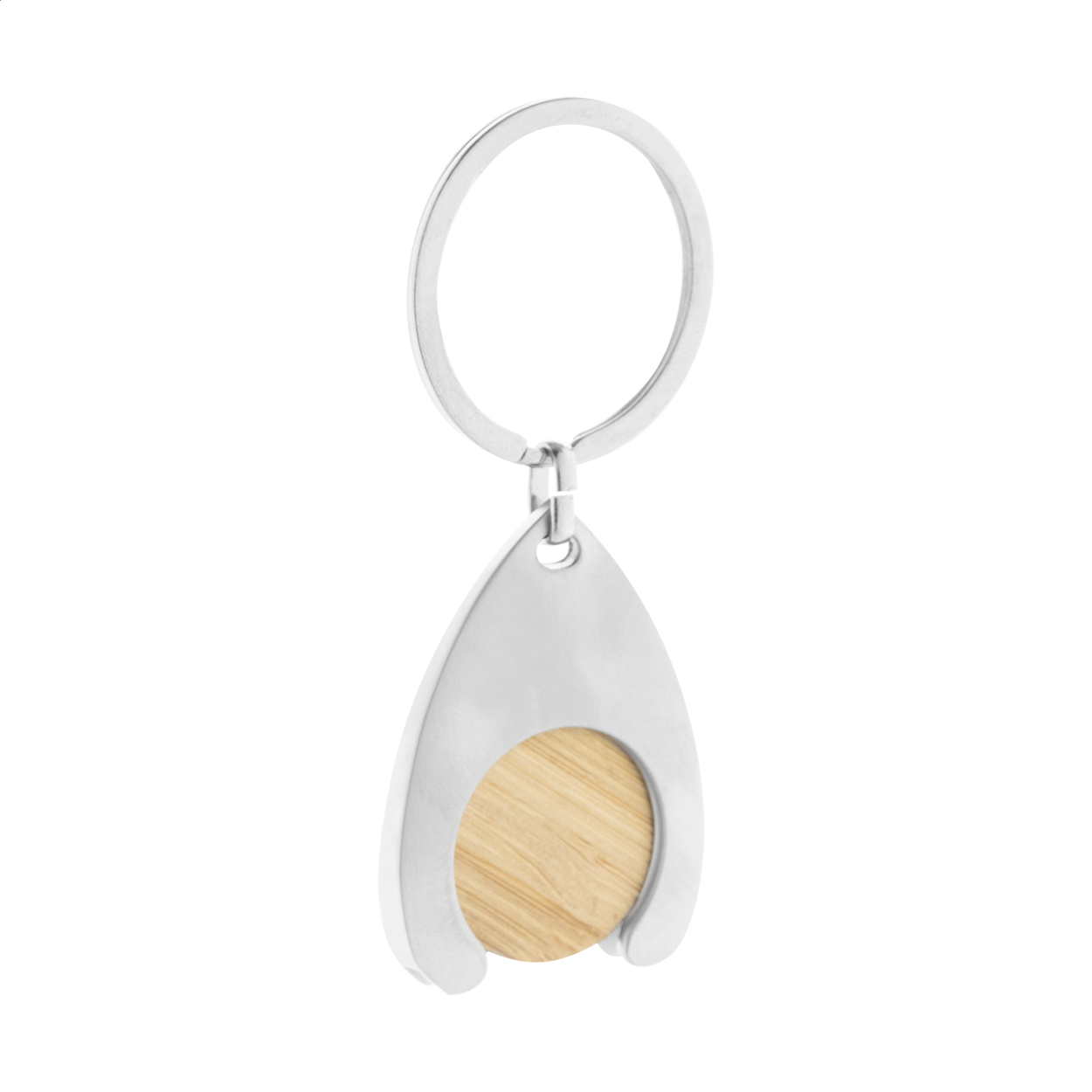 Llavero Moneda de Carrito Bambu - Sant Julià de Cerdanyola impreso con logotipo