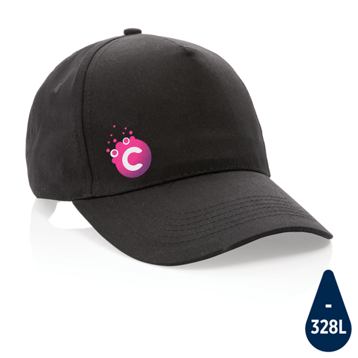 Gorra sostenible de 5 paneles con localizador AWARE™ - Villabuena de Álava