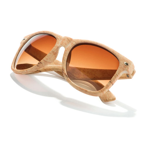 Gafas de sol clásicas con protección UV400 y montura de diseño de imitación de madera - Estepa