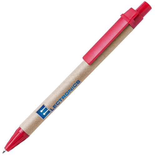 Bolígrafo Push-Up Vivid de Cartón Reciclado - Benabarre