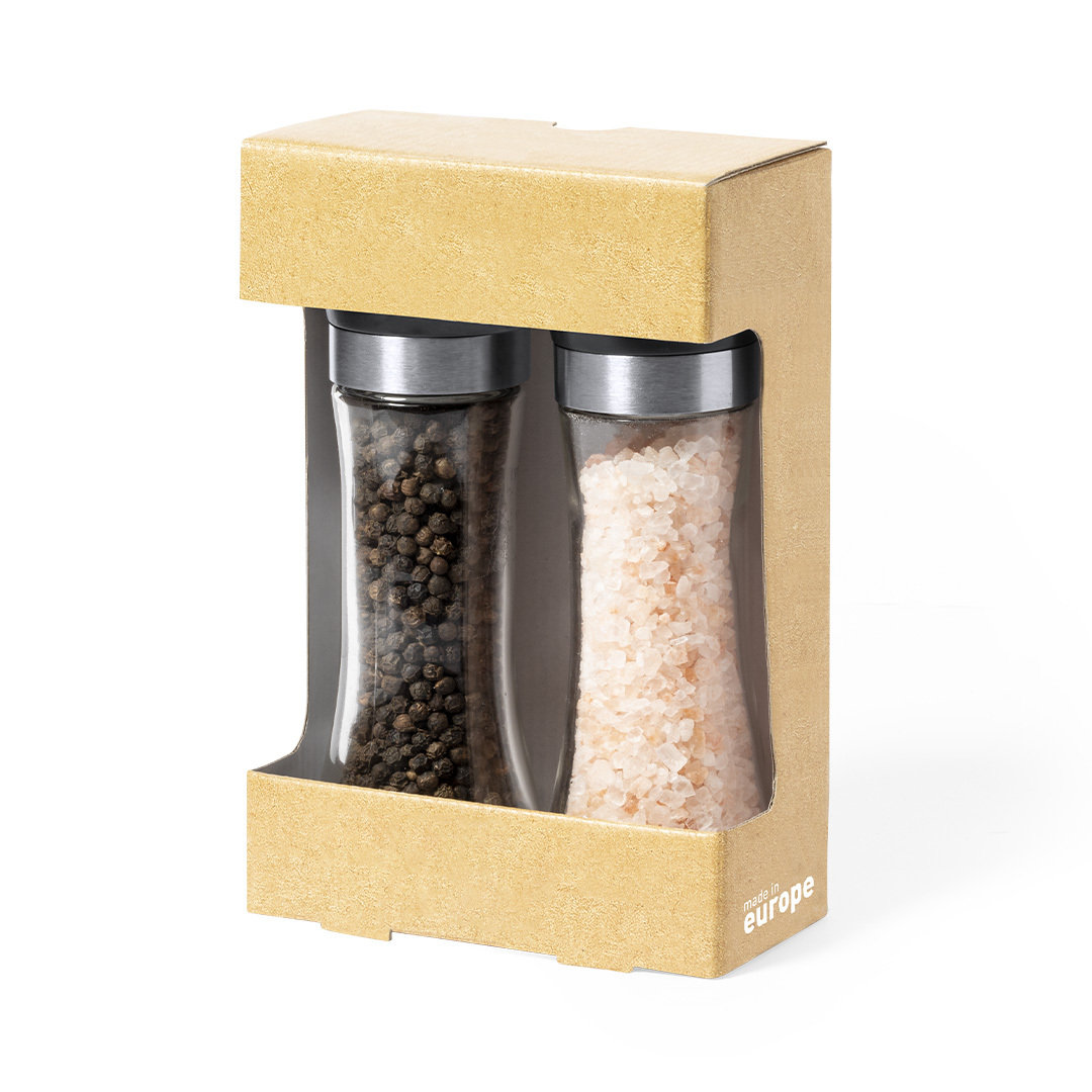 Conjunto de Molinos de Sal Rosa del Himalaya y Pimienta Negra - Waverton - Tiana
