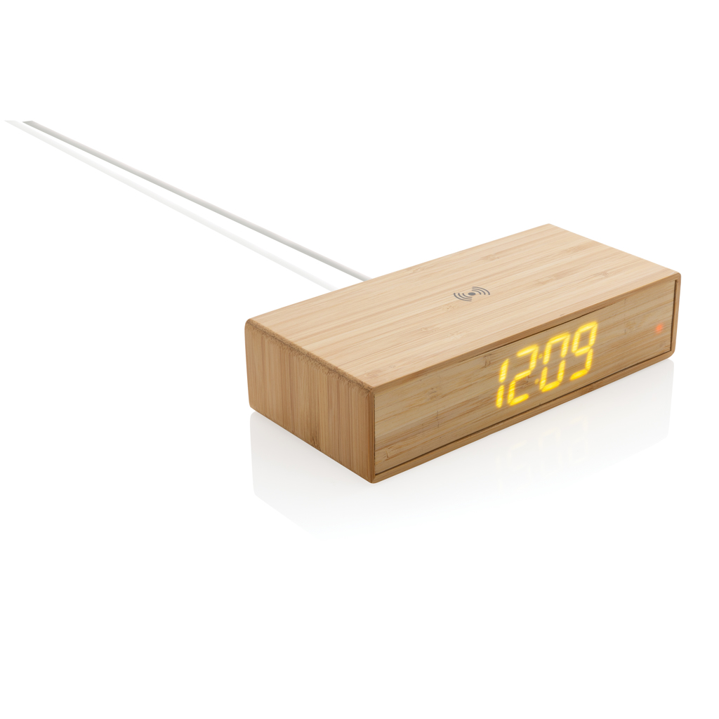 Reloj despertador con cargador inalámbrico