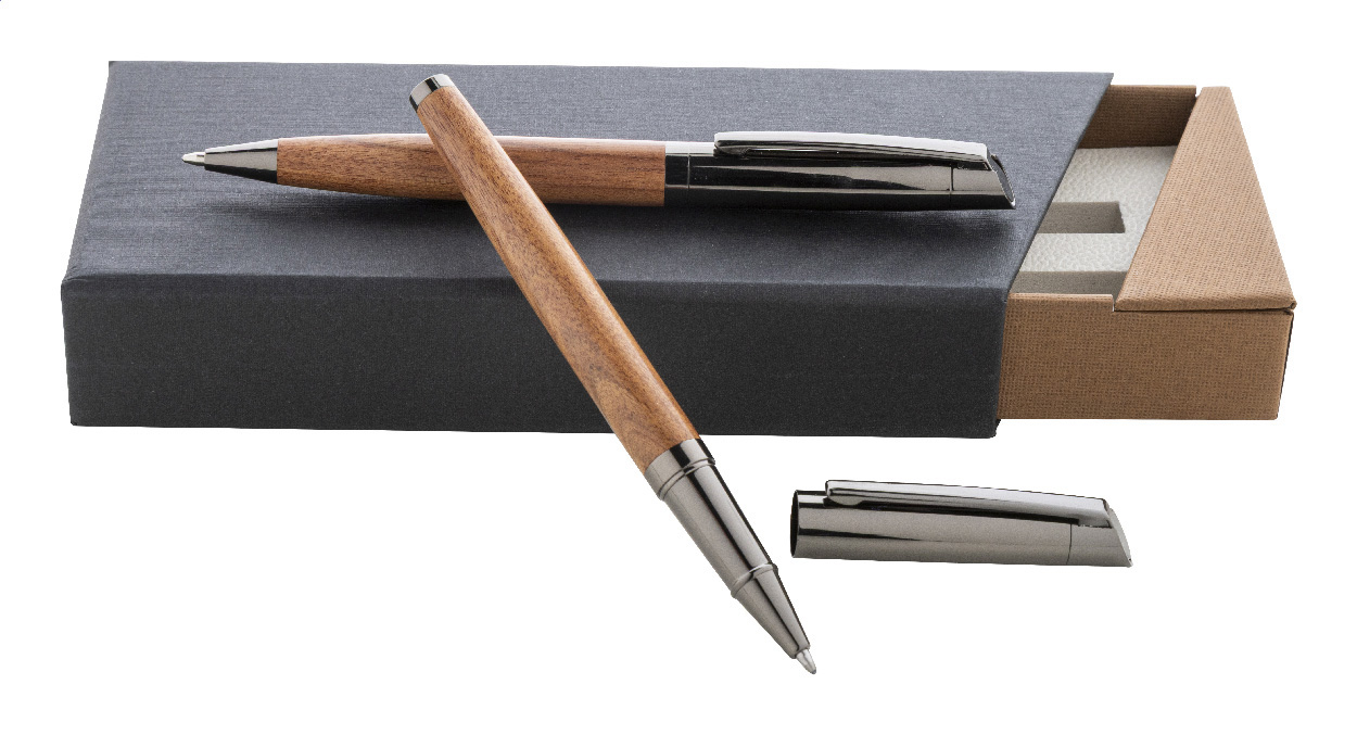 Conjunto de bolígrafos Elegancia Metálica - Arraia-Maeztu bedrukken met logo