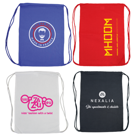 Mochila de Algodón con Cordón de Colores - Manzanares de Rioja