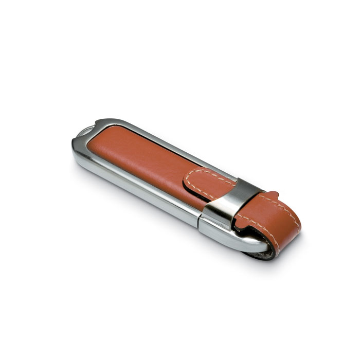 Memoria USB de Metal y Cuero - Burpham - Alcalá de Ebro