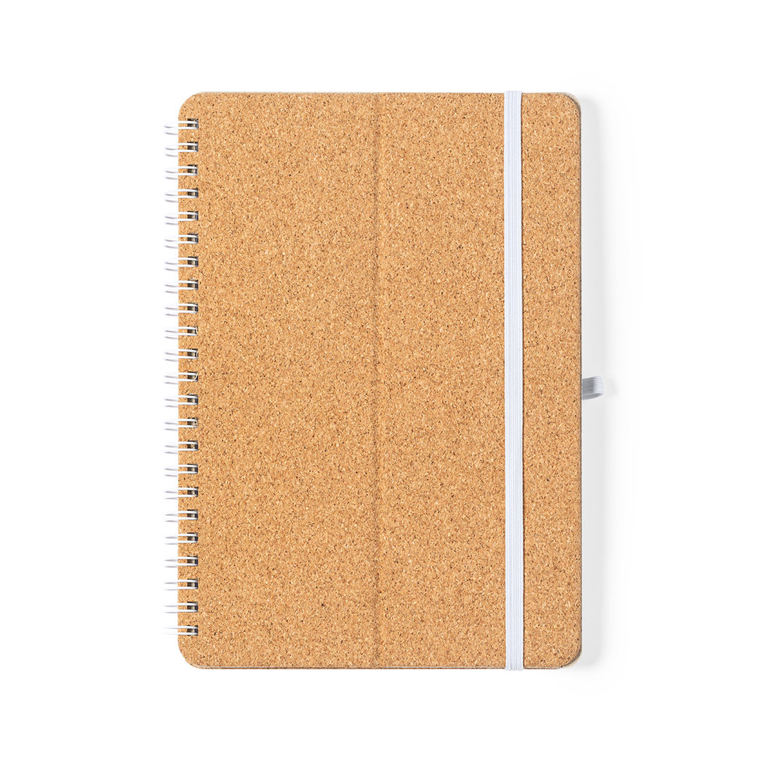 Cuaderno de anillas de corcho natural y paja de trigo - Cabanas