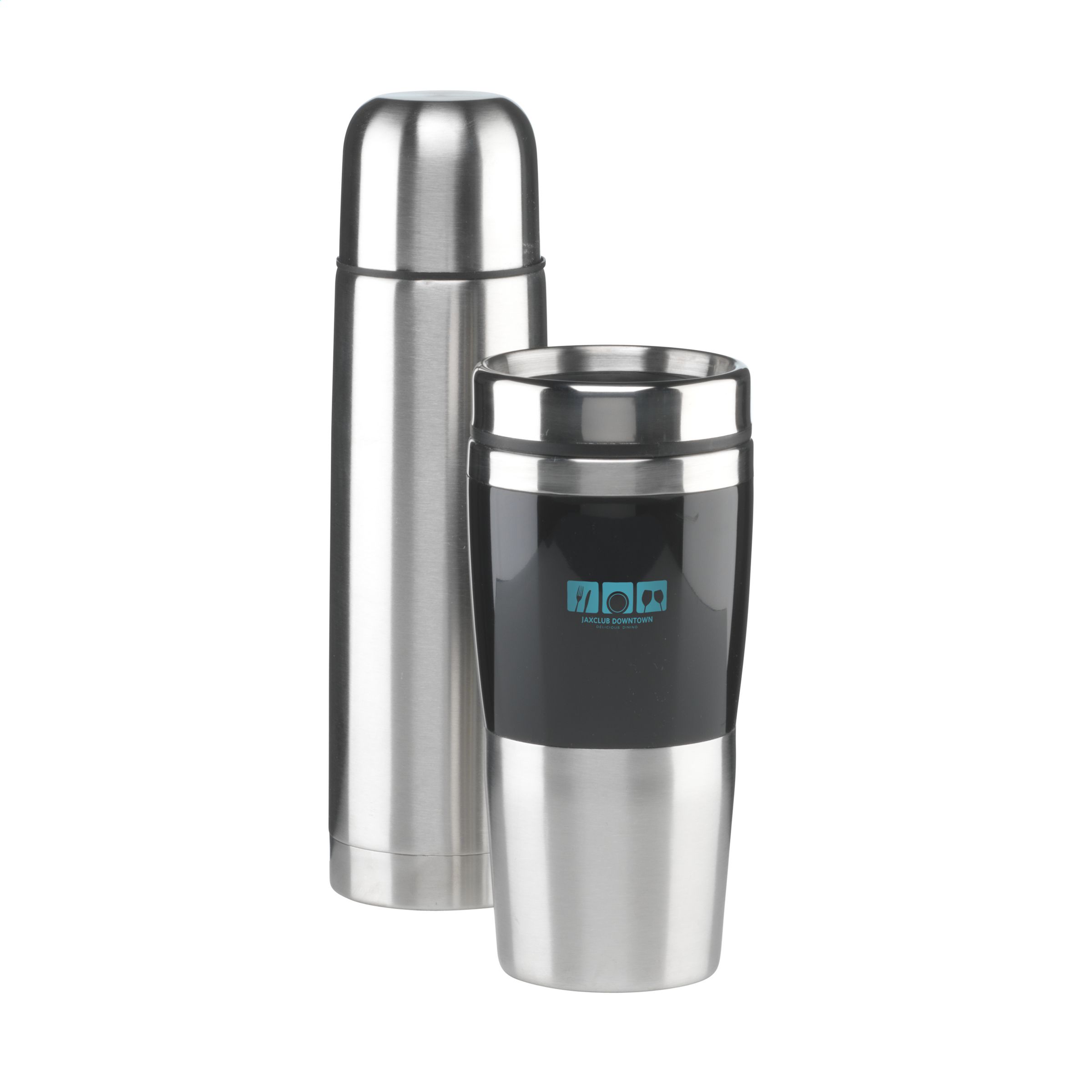 Set de Regalo de Termo 500ml y Taza Térmica 480ml de Acero Inoxidable de Doble Pared - Aylesbury - Okondo