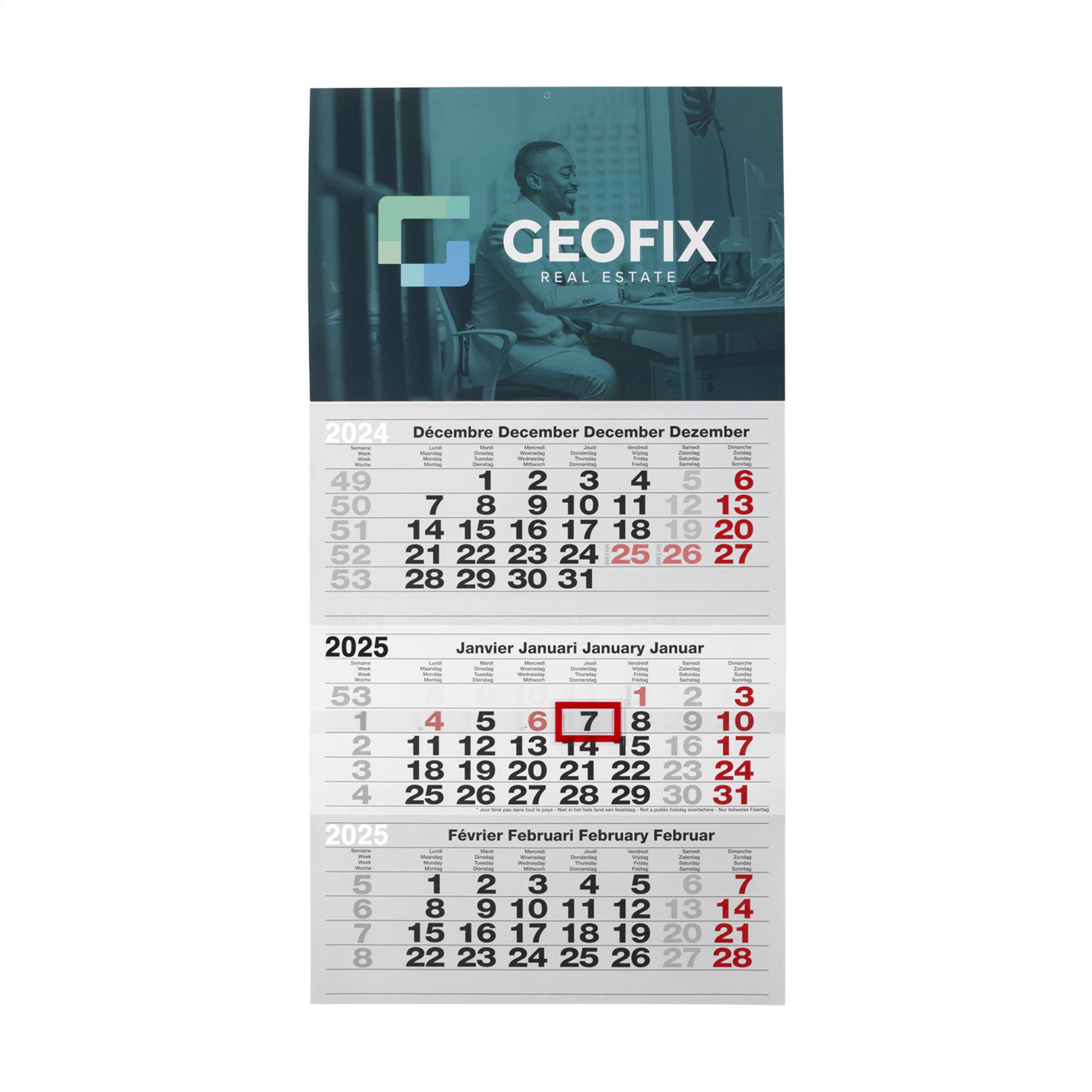 Calendario Cuatrilingüe Jumbo Real - Granada