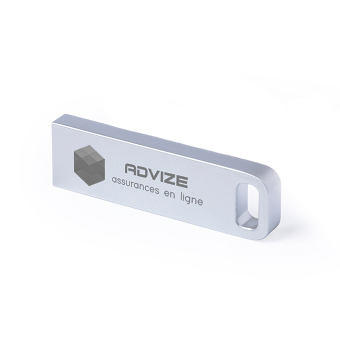 Memoria USB de acabado metálico mate de 16GB - Valencia 