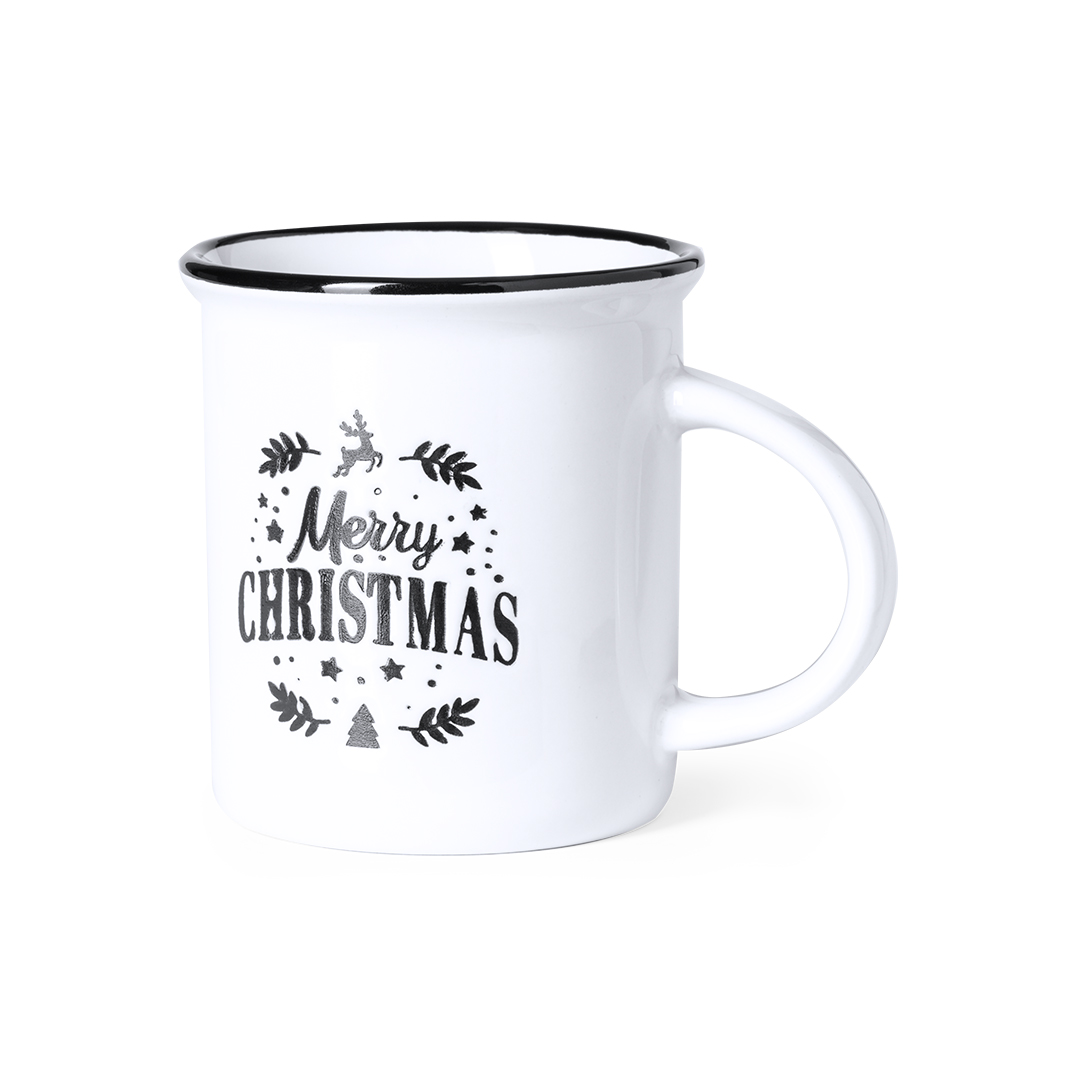 Taza de Cerámica Vintage de Navidad 320ml - Bourton-on-the-Hill - Rueda de Jalón