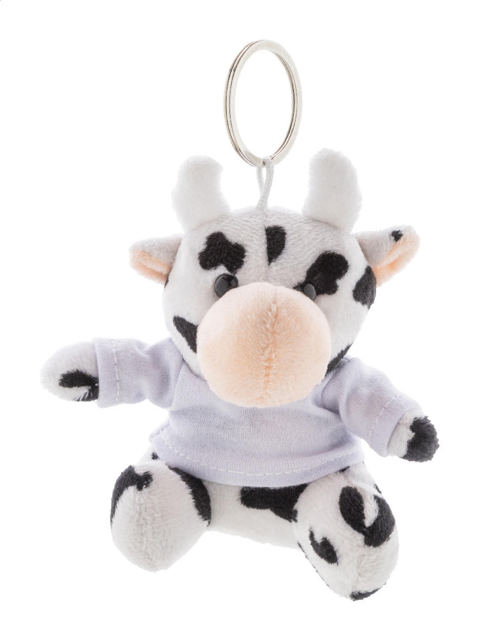 Llavero de vaca de peluche con camiseta imprimible - Anento