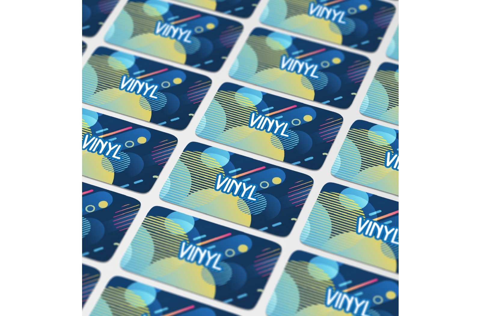 Vinyl Sticker Rectangle 50x20mm