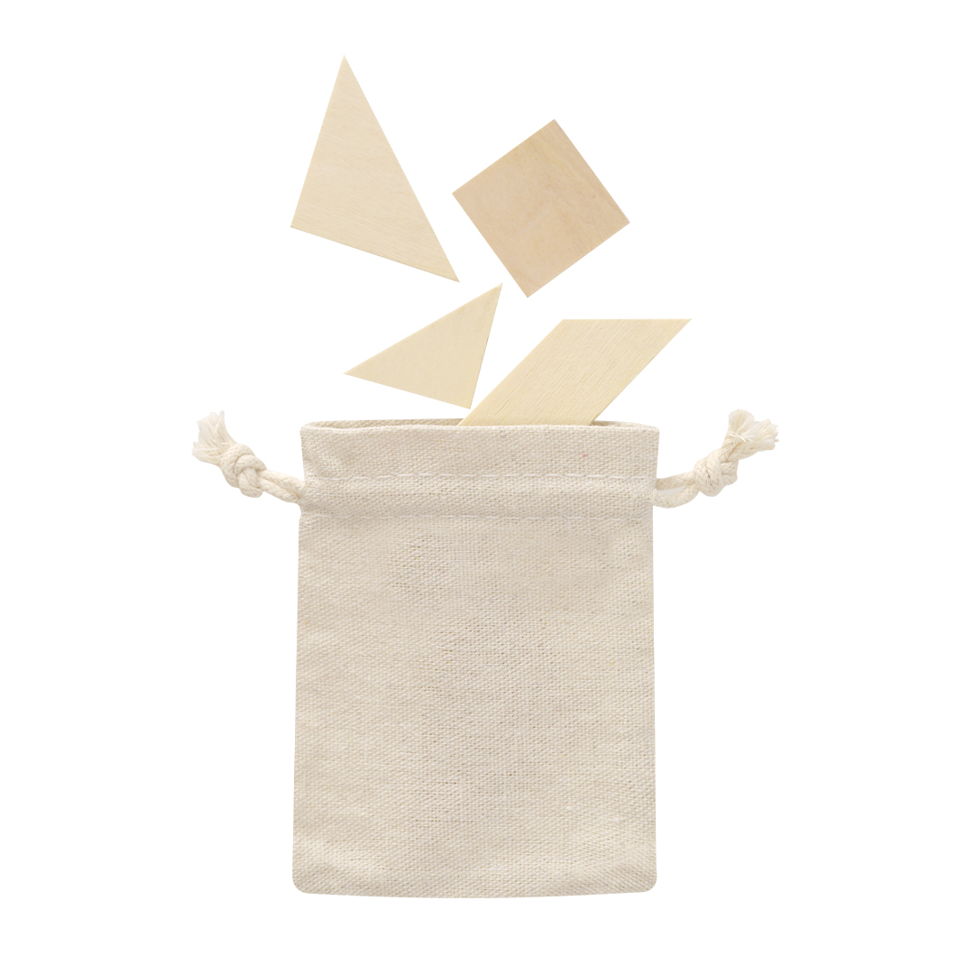 Puzzle Madera Ingenioso - Alborge impreso con logotipo