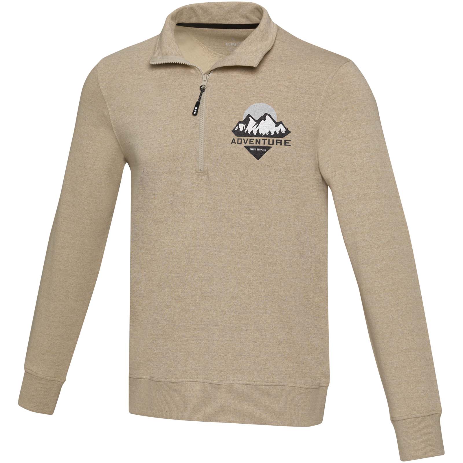 Jersey reciclado unisex Aware™ con cremallera de un cuarto