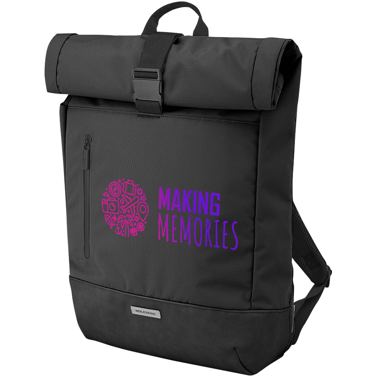 Mochila Urbana Rolltop - Tiana impreso con logotipo