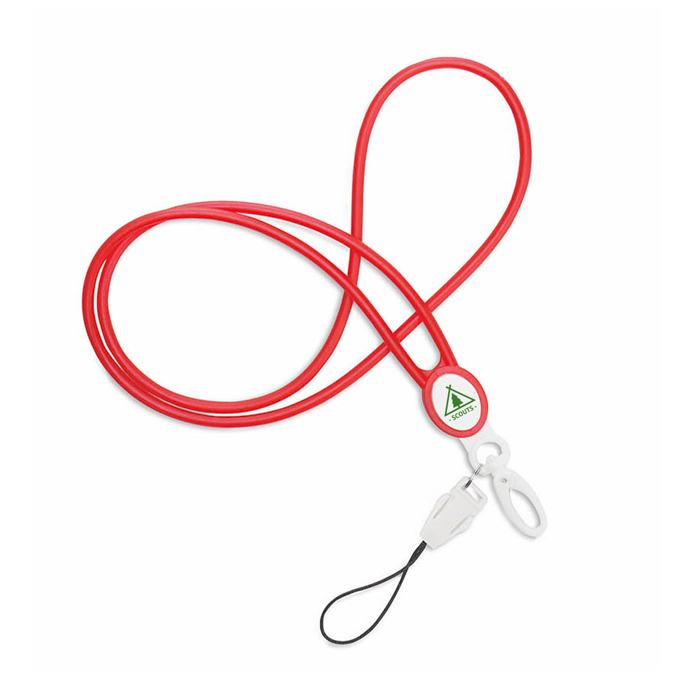 Cordón de silicona con mosquetón y cierre de hebilla - Manresa