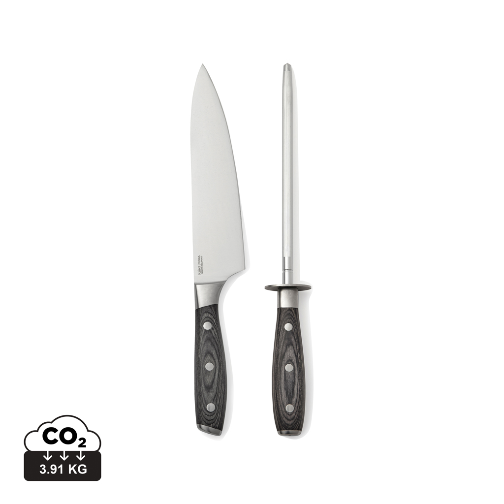 Juego de Cuchillo de Chef y Acero de Afilado Kaiser - Shipton Moyne - Noez