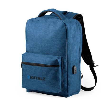 Mochila antirrobo de poliéster con salida USB y protección RFID - Arenales de San Gregorio