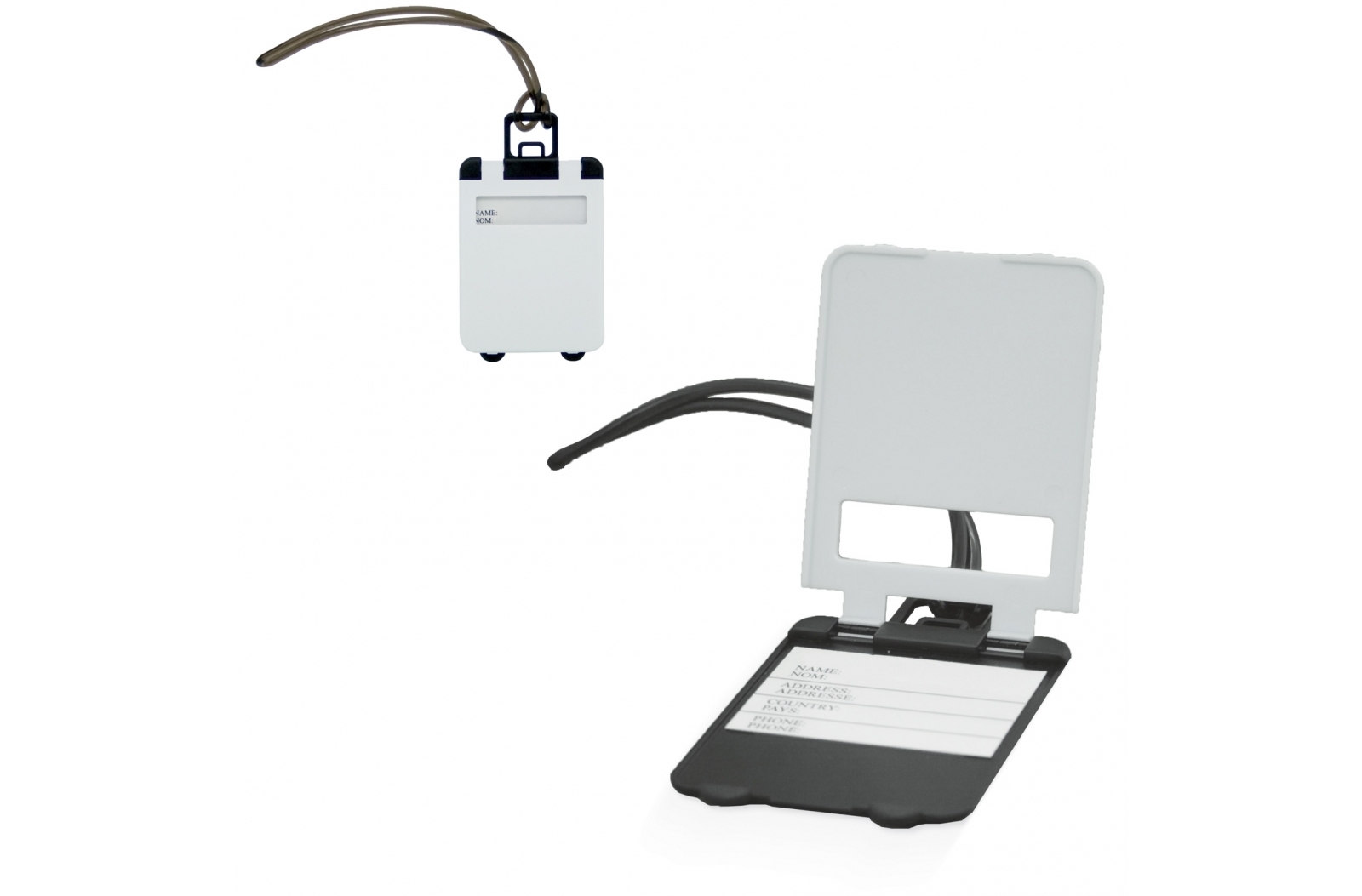 Etiqueta de Equipaje con Forma de Maleta Protegida por Privacidad - Aragón