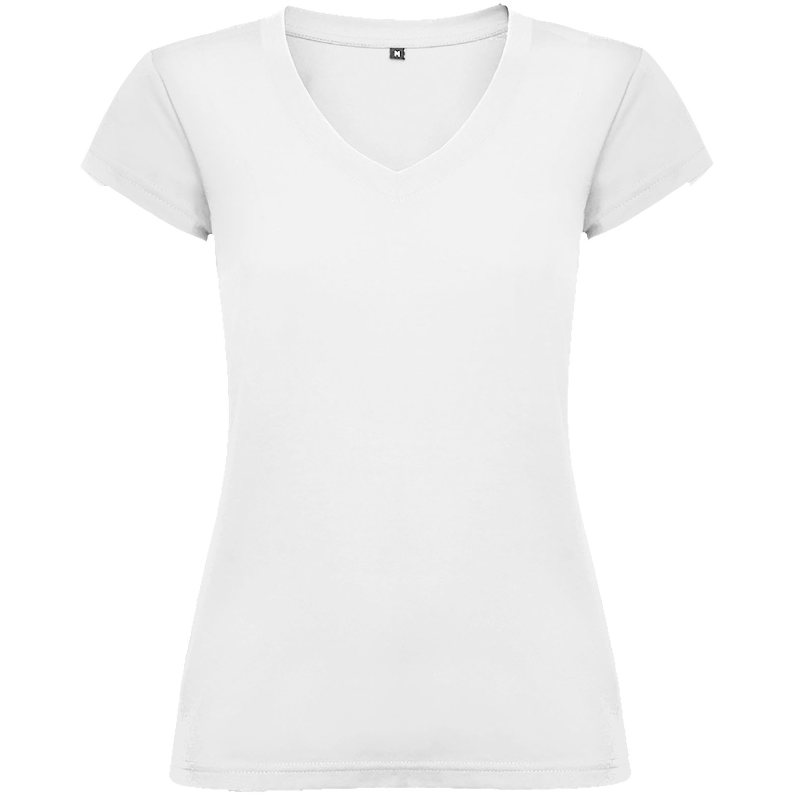 Camiseta de cuello en V para mujer con manga corta Victoria - Almuniente
