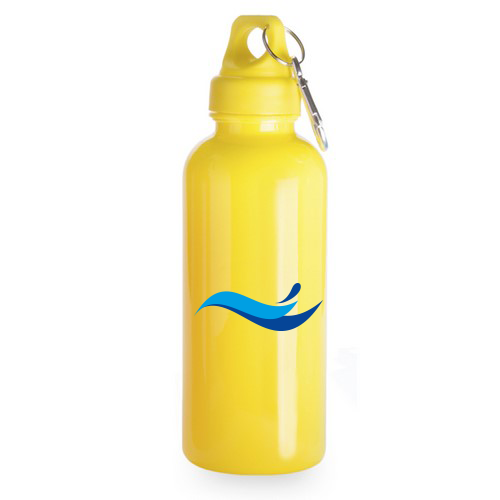 Botella de Agua Translúcida de 600ml con Mosquetón - Ciutadella