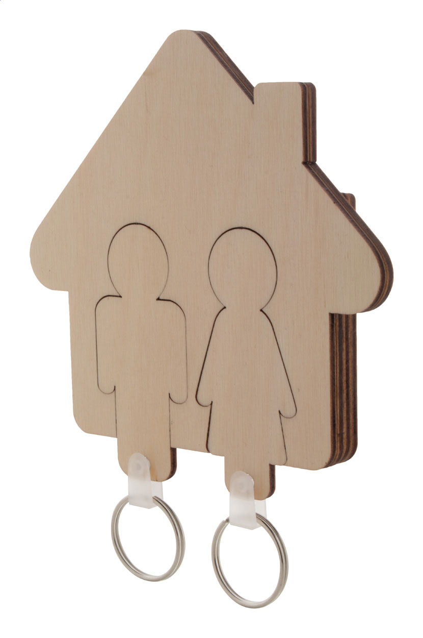 Colgador de llaves de pared Casa - Cabrera d’Anoia bedrukken met logo
