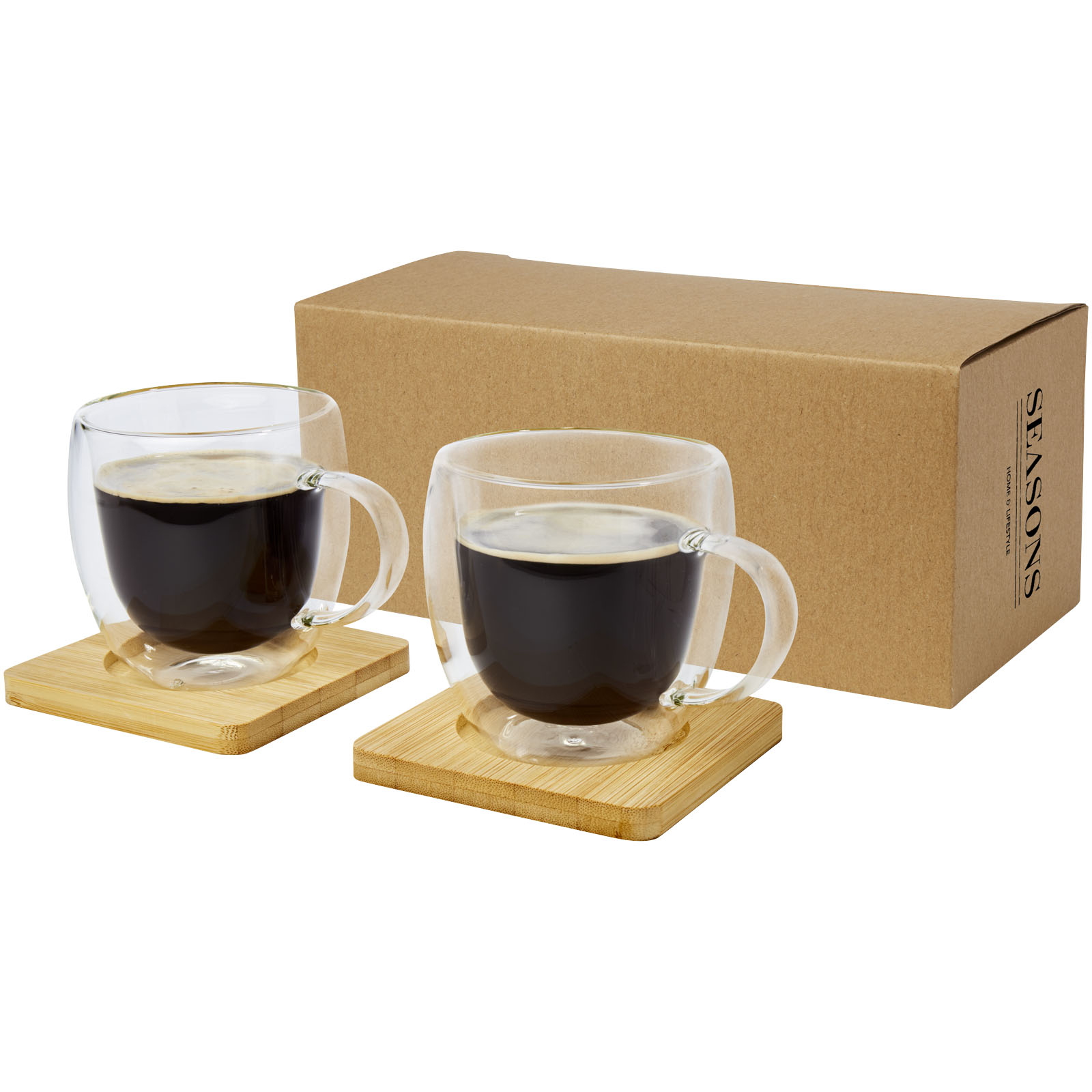 Set de Vidrio Térmico de Doble Pared EcoGlow - Charing - Navas de San Juan
