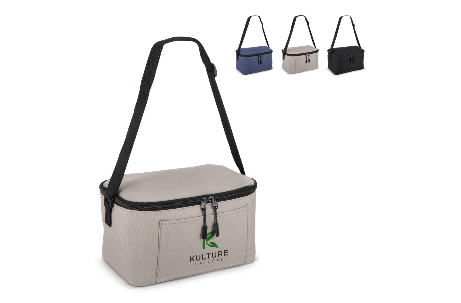 Nevera de PET reciclado 600D para 6 latas 25 x 14,5 x 15,5 cm 5 L