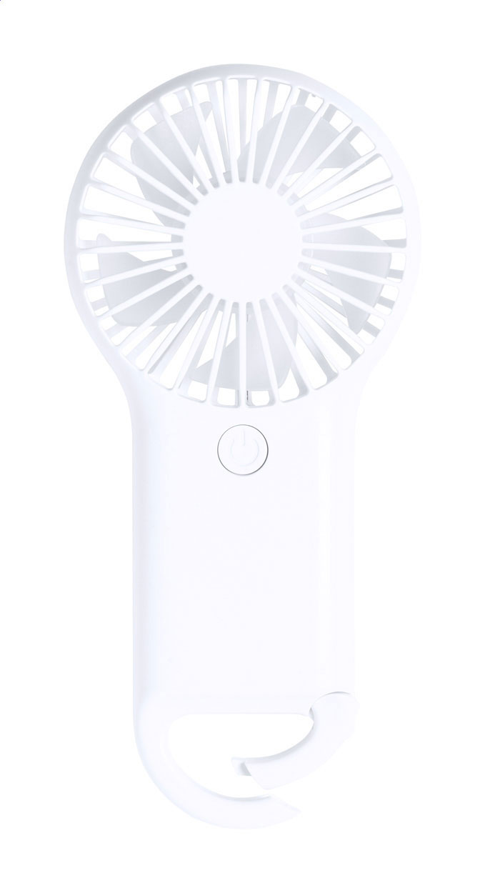 Ventilador de mano eléctrico Brisa - Santa Eulària des Riu impreso con logotipo