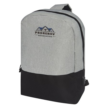 Mochila Jaspeada con Correa de Hombro Única y Puerto USB - Manzaneque