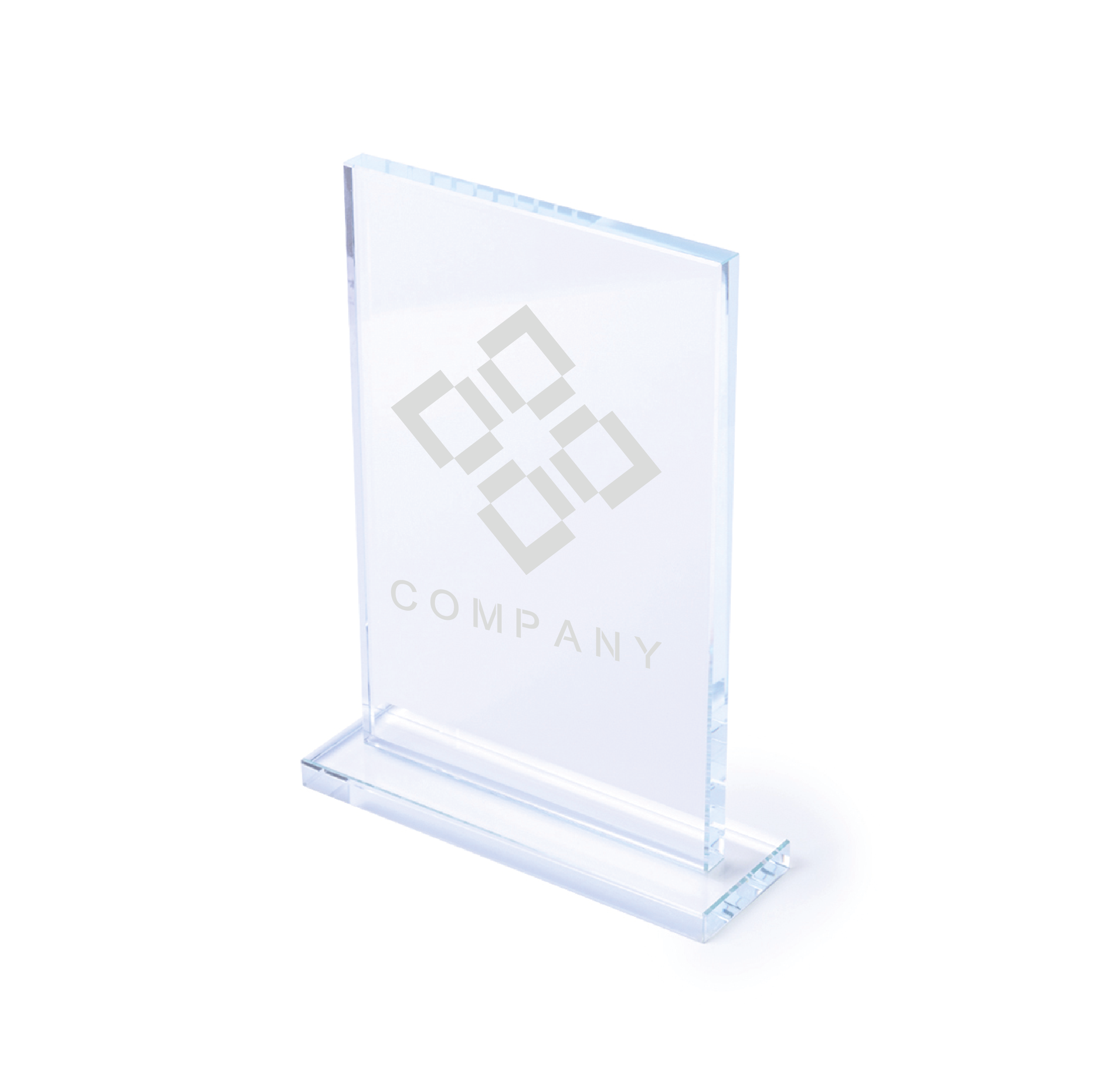 Placa de Trofeo Rectangular de Cristal Grueso - Caldes de Montbui