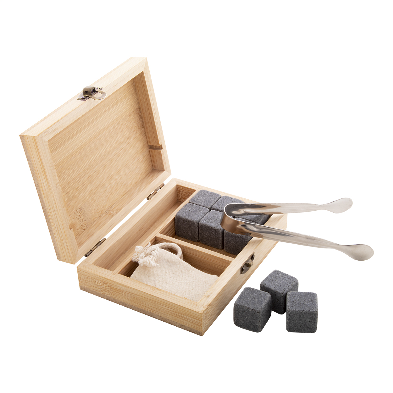 Cubos de Hielo de Piedra de Lujo - Castellar de n’Hug impreso con logotipo