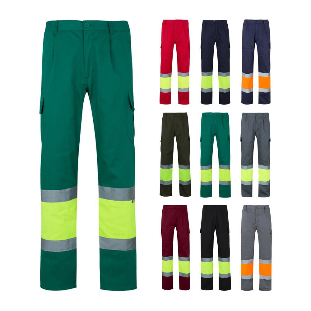 Pantalones de Trabajo Bicolor con Bolsillos - Moeche