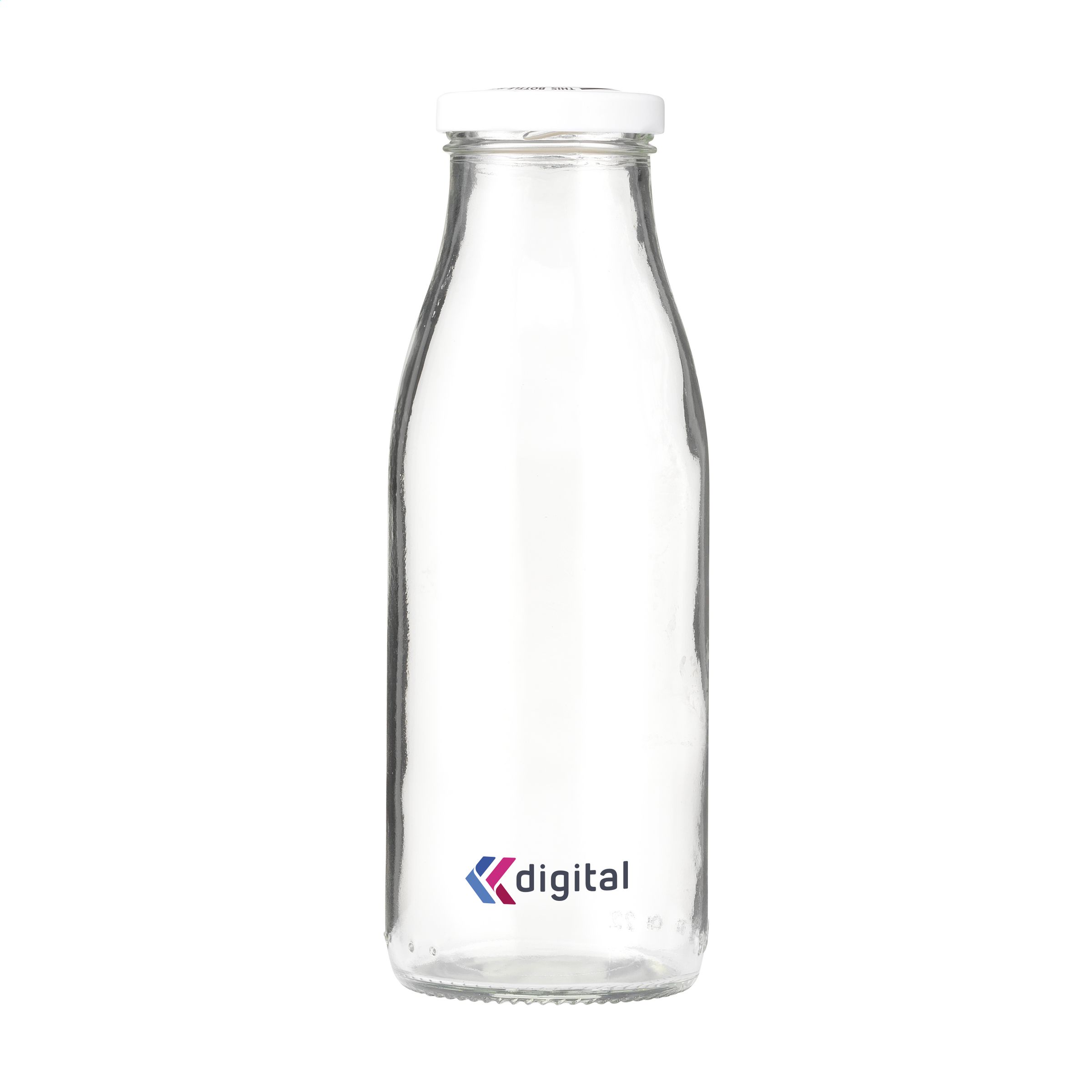 Botella de Beber de Vidrio Reciclado Sostenible - Vall de Gallinera