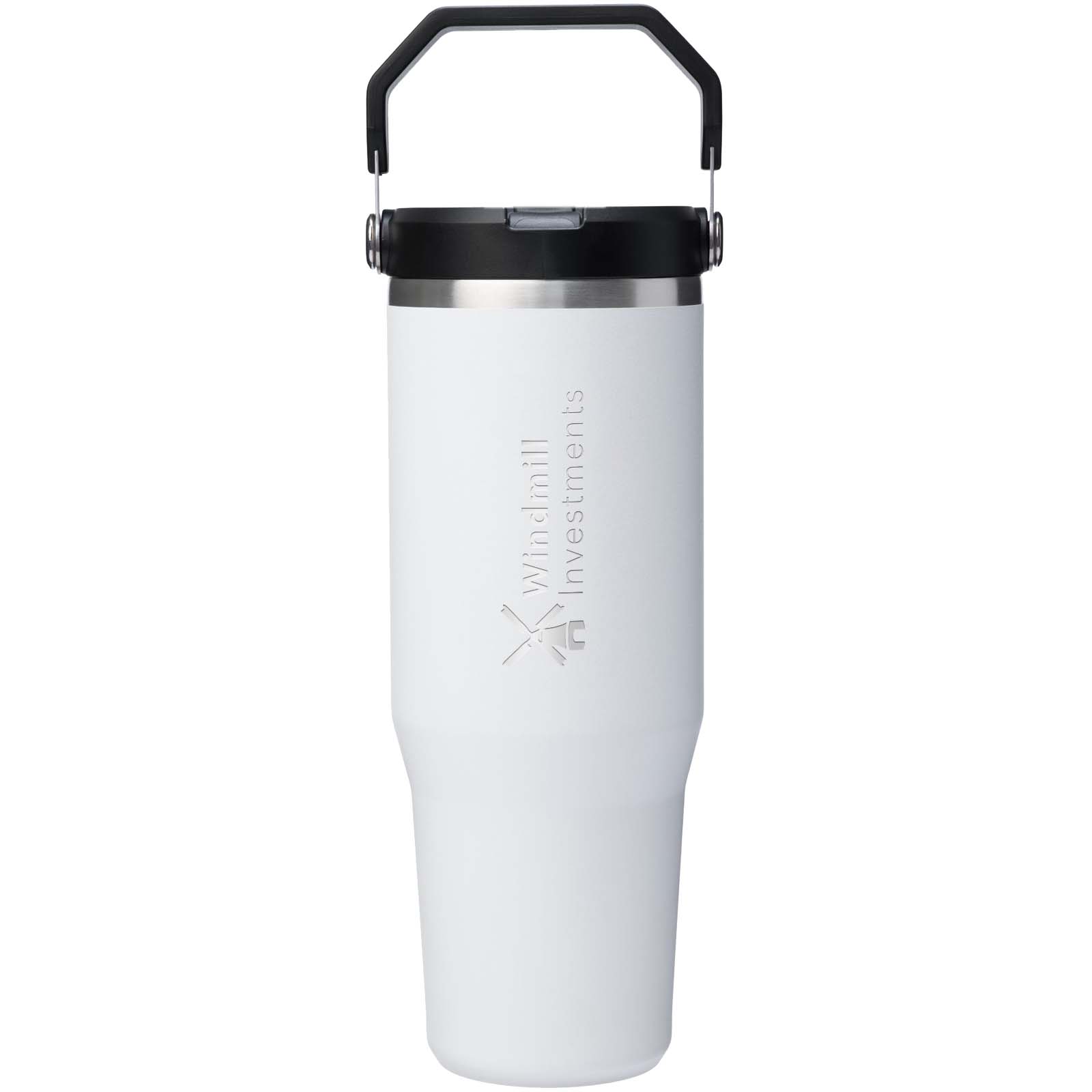 Taza aislada de acero inoxidable Stanley IceFlow™ 2.0 de 890 ml con pajita plegable
