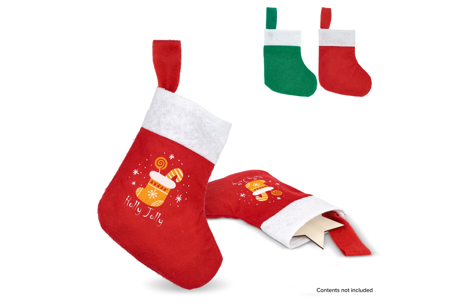 Calcetín Navideño de Fieltro Agradable - Torre la Ribera