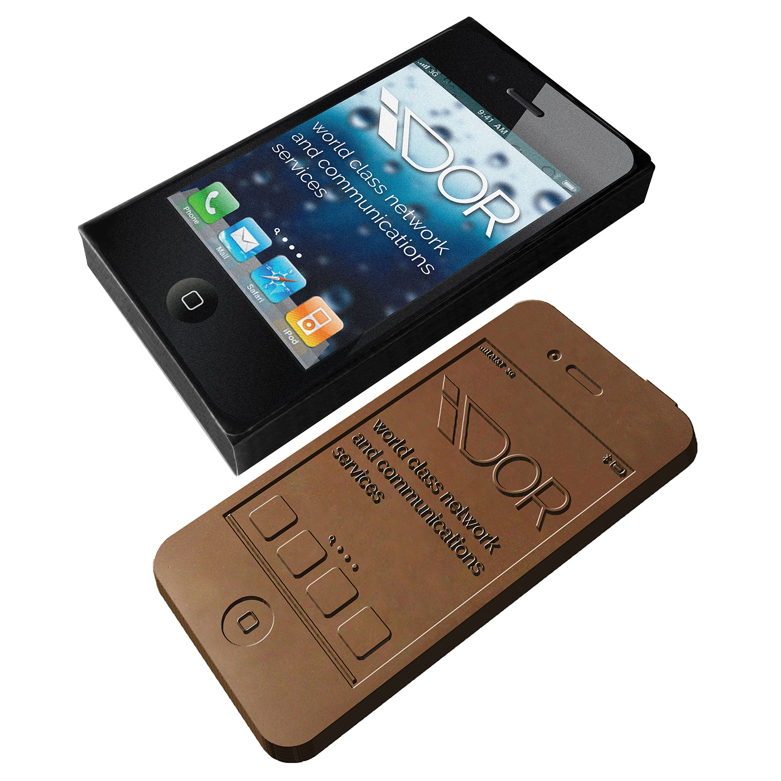 Caja de Chocolate en forma de Smartphone con Impresión a Todo Color - Gotor