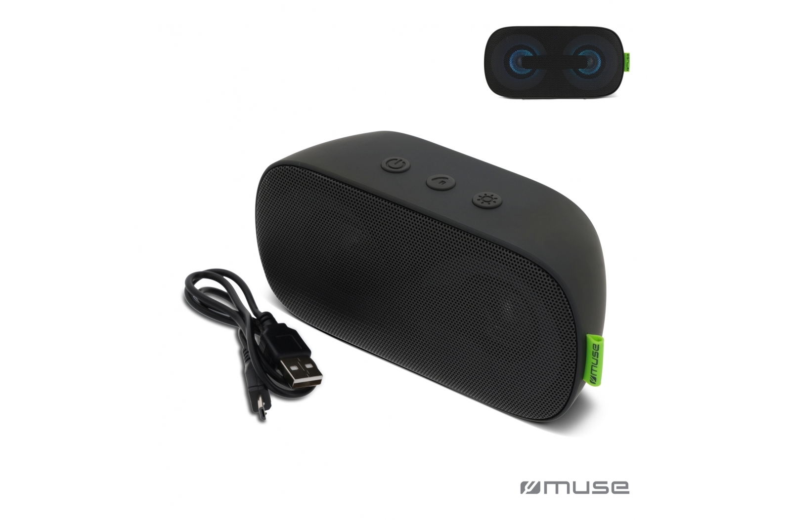M-370 DJ | Muse Altavoz Bluetooth de 6W con luz ambiental