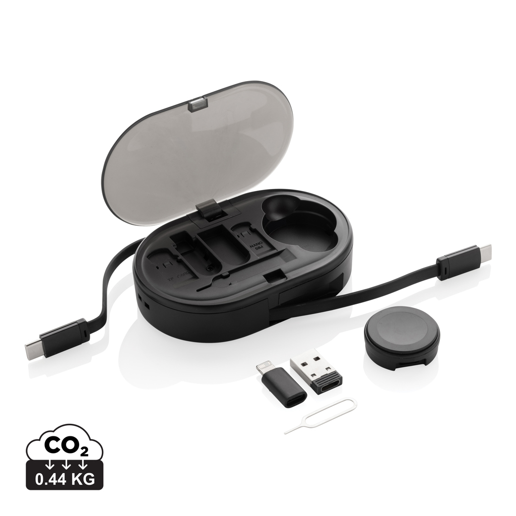 Chargevix RCS set de carga multifuncional de 60W de plástico reciclado