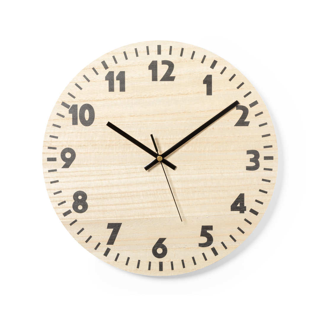 Reloj de Pared de Madera Natural - Thornham - Vencillón