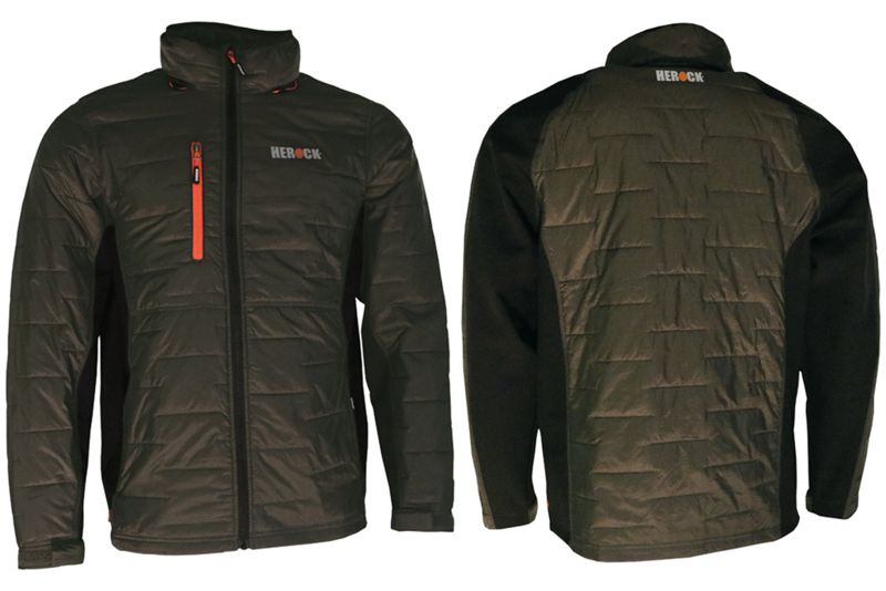 Chaqueta Acolchada con Inserto de Softshell - Estepa