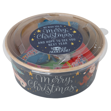 Tazón Navideño Biodegradable con Huevos de Pascua de Praliné - Castellar del Vallès