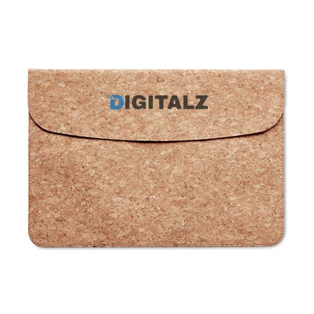 Bolso de Corcho Natural para Laptop de 14 pulgadas con Cierre Magnético - Carboneros